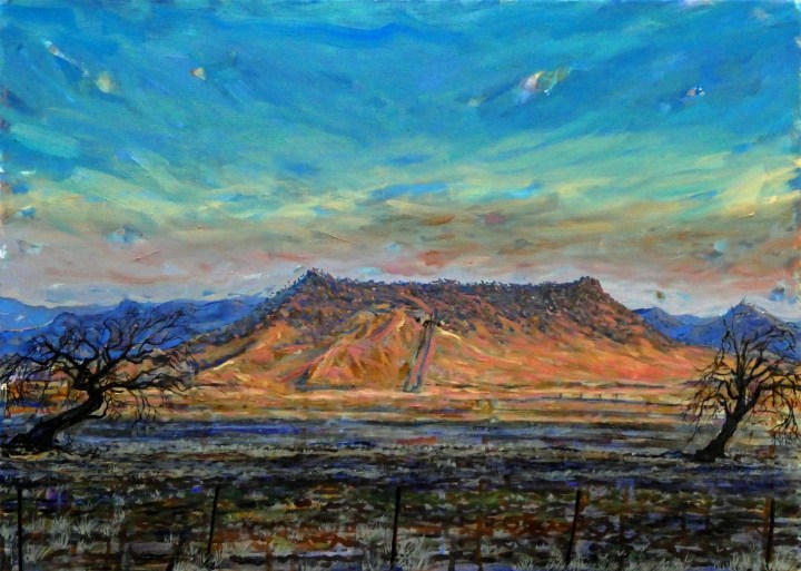 Red Island, Liverpool Plains, 70cm x 50cm, oil on canvas, 2018, $1200AUD