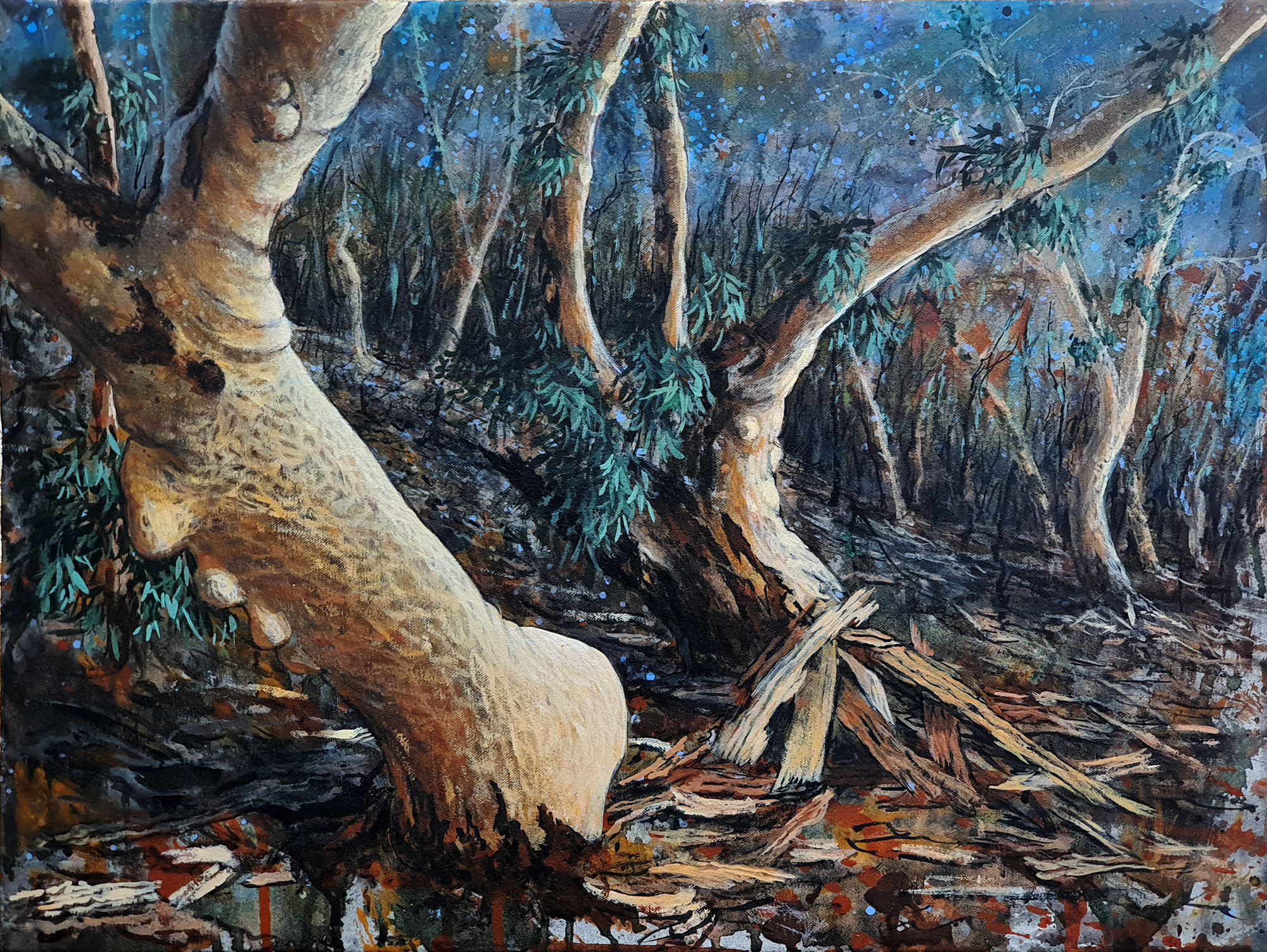 Regeneration Dance, acrylic on canvas, 61cm x 46cm, 2020